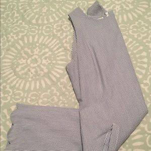 Jolie & Elizabeth Seersucker scallop dress